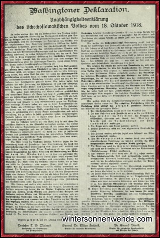 Die Washingtoner Deklaration.