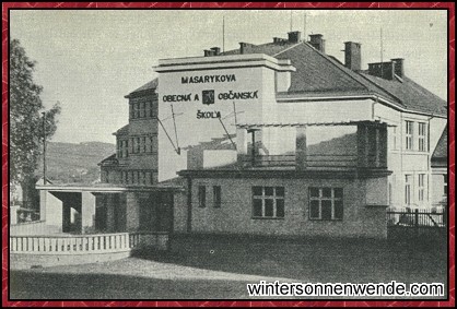 Die Masarykschule im deutschen Winterberg.