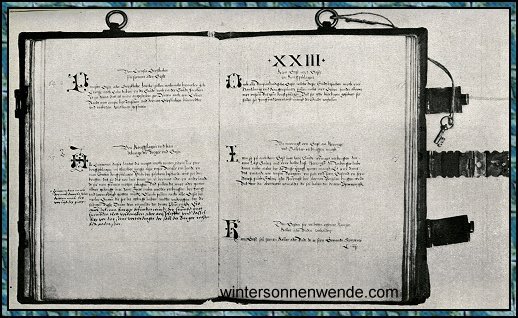 Zwei Blatt aus der ältesten Willkür der Stadt Danzig.