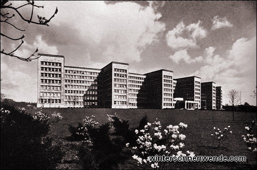 Verwaltungsgebäude der von Duisberg gegründeten I. G.-Farbenindustrie-AG.