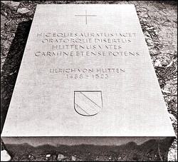 Grabplatte von Ulrich von Hutten