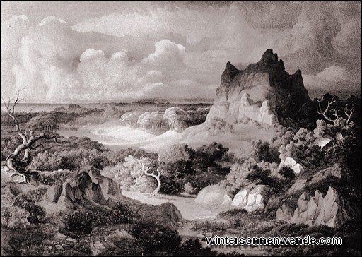 Gottfried Keller: Ossianische Landschaft.