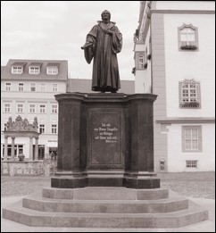 Statue von Philipp Melanchthon.