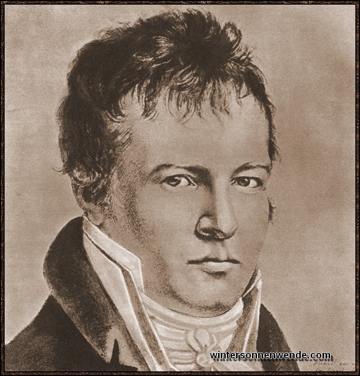 Alexander Freiherr von Humboldt, der wissenschaftliche Entdecker Iberoamerikas und
der Pionier deutscher Geltung in Übersee.
