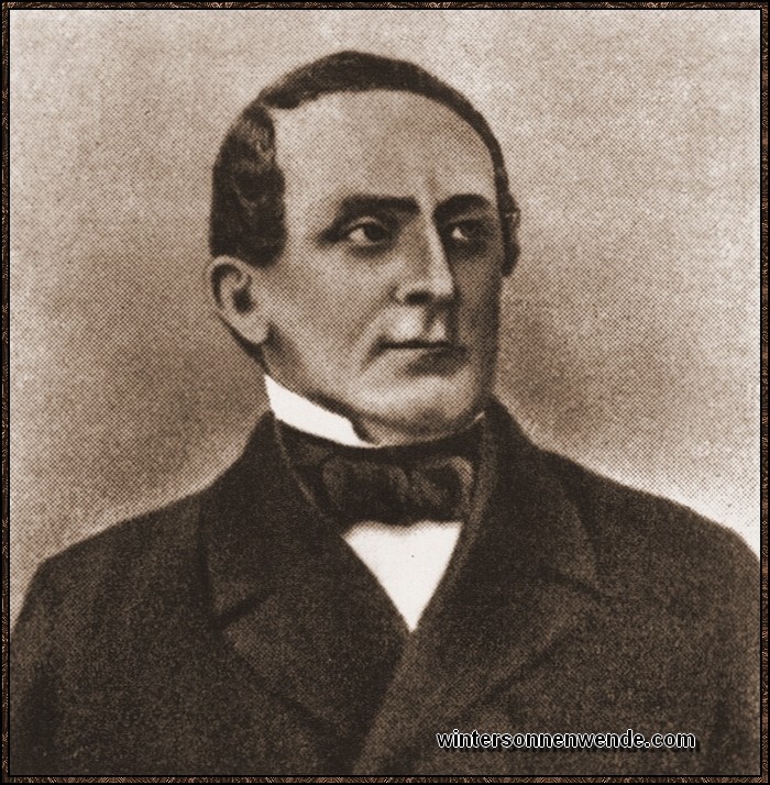 Johann Cesar Godeffroy, *1813 in Kiel, †1885 bei Hamburg.
Sein Handelshaus bereitete die Erwerbung der deutschen Südseekolonien
vor.