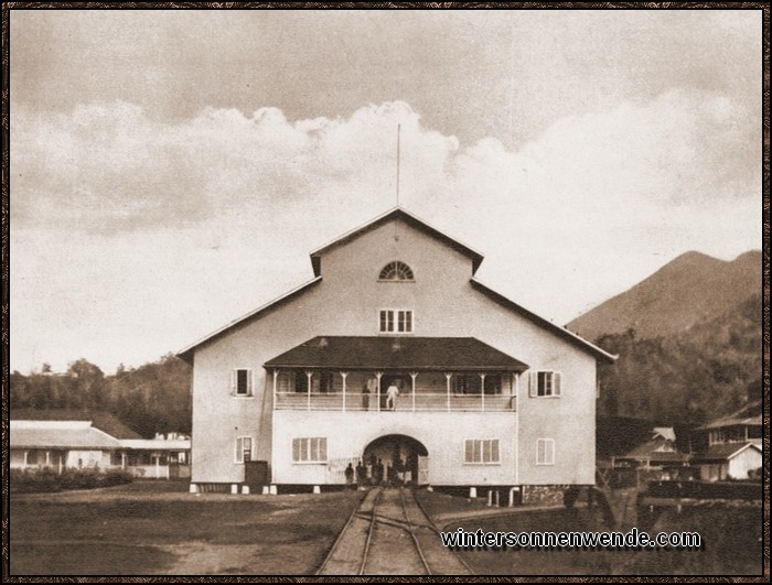 Das Gebäude der deutschen Neu-Guinea-Compagnie in Rabaul.