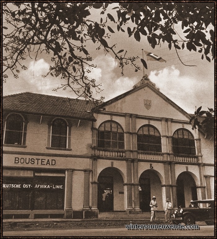 Das Gebäude der Deutschen Ostafrikalinie in Mombasa.