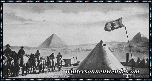 Für England kämpfende australische Truppen in
Ägypten.