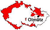 Lage von Olmütz