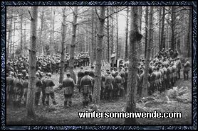 Feldgottesdienst im Argonner Wald 1915.