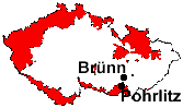 location of Brünn and Pohrlitz