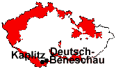 location of Deutsch-Beneschau and Kaplitz