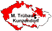 location of Kunzendorf and Moravian Trübau
