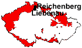 location of Liebenau and Reichenberg