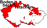 location of Tetschen and Bodenbach
