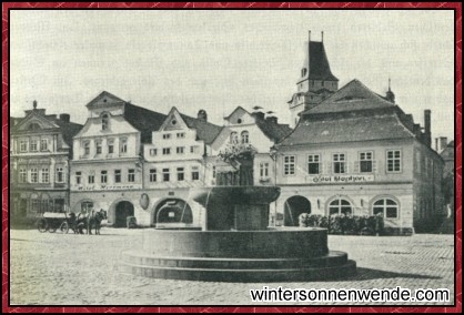 Marktplatz der Stadt Friedland.