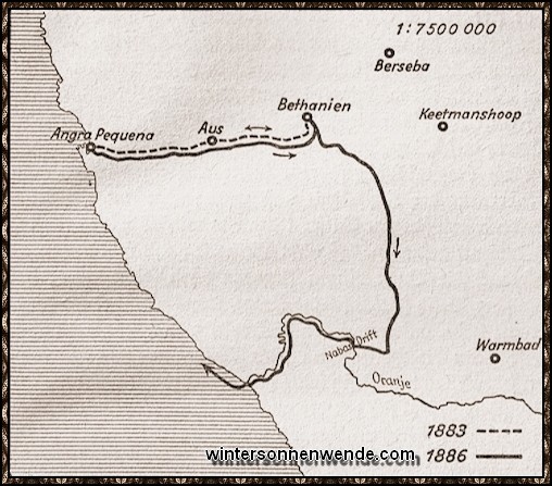 Adolf Lüderitz - Karte.