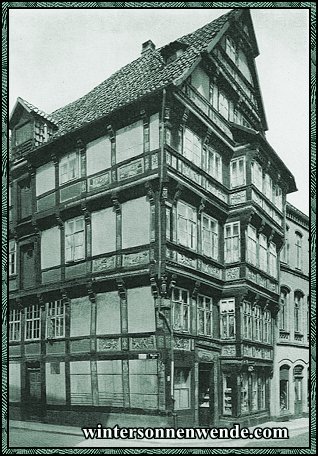 Hildesheim. Ein Renaissance-Haus.