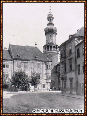 Ödenburg, Markt mit Turm