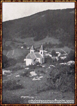 Dorf Unter-Deutschau bei Gottschee