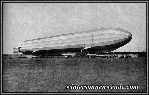 Zeppelin-Luftschiff 'Hansa'.