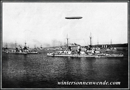 Zeppelin-Luftschiff 'Hansa'.