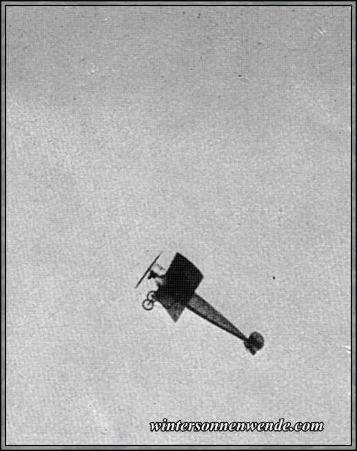 Fokker steigt zum Sturzflug.
