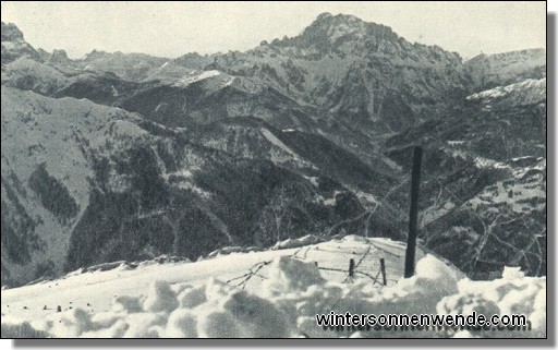 Der vorderste Graben auf dem Col di Lana.
