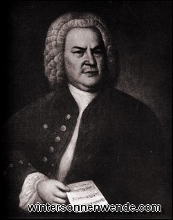 Johann Sebastian Bach. Gemälde von Elias Gottlieb Haussmann, 1746.