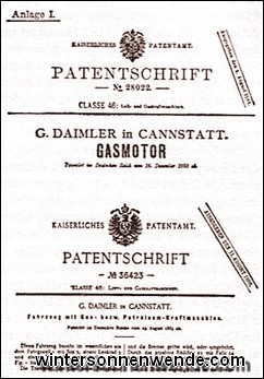 Gottlieb Daimlers Patentschriften.