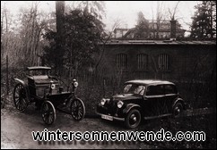 Gartenhaus der Villa Daimlers in Cannstatt, wo 1885/86 die ersten Automobile gebaut wurden.