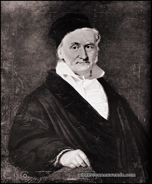 Carl Friedrich Gauß.