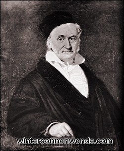 Karl Friedrich Gauss.
