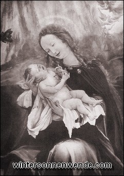 Maria mit dem Kinde.