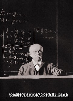 Hermann von Helmholtz bei seiner letzten Vorlesung.