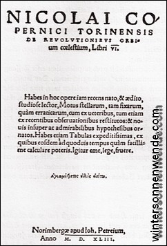 De revolutionibus orbium coelestium.