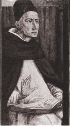 Albertus Magnus. Gemälde von Joos van Wassenhove.