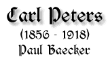 Carl Peters, 1856-1918, von Paul Baecker