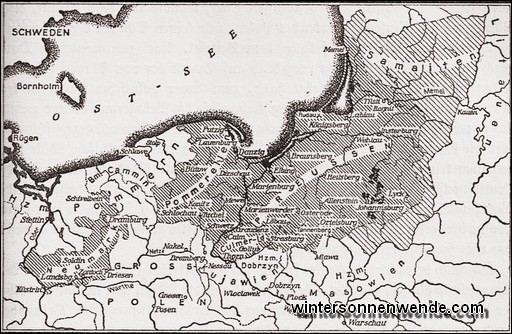 Das Ordensgebiet zu Anfang des 15. Jahrhunderts