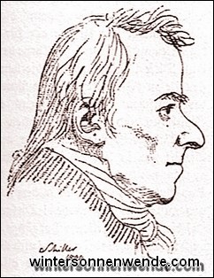 Schiller. Kreidezeichnung von Gottfried Schadow, 1804.