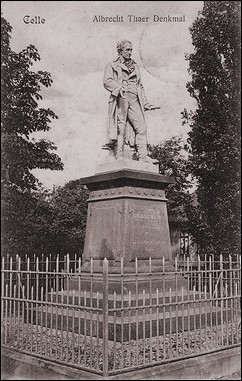 Albrecht Thaer, Denkmal in Celle.