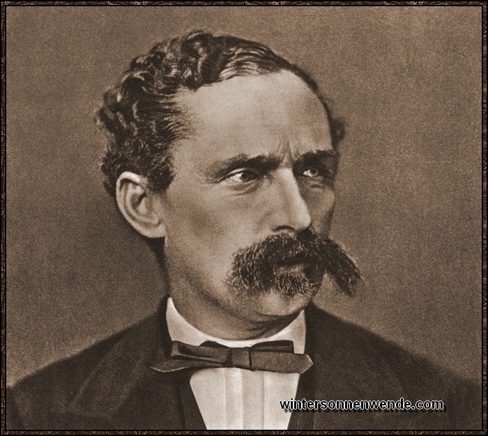Gustav Nachtigal, *1834 in Eichstätt bei Stendal, †1885 bei Cap Palmas.
Er nahm 1884 Togo und Kamerun für das Reich in Besitz, wobei ihn der Tod
überraschte.