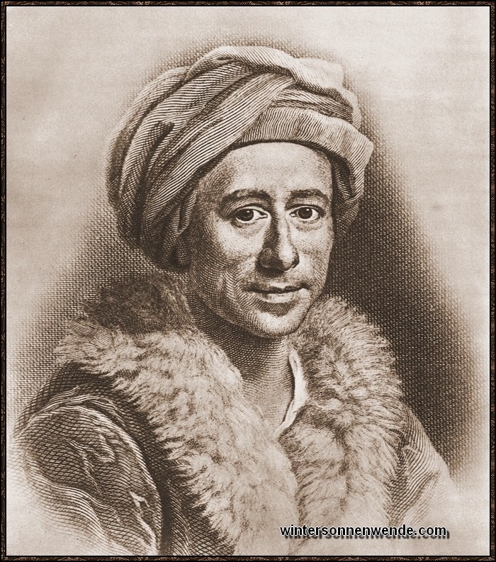 Johann Joachim Winckelmann, *1717 in Stendal, †1768 in Triest, Italien. Der
bahnbrechende Wiedererwecker der Antike.