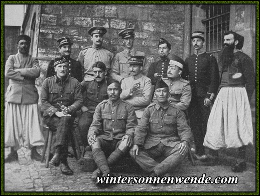 Französische, belgische, indische, russische Offiziere im Lager
Osnabrück.