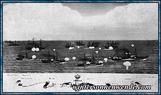 Seegefecht bei Hiddensee 17. August 1870.