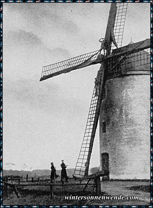 Windmühle als französischer Beobachtungsposten.