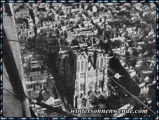 Luftaufnahme von Reims.