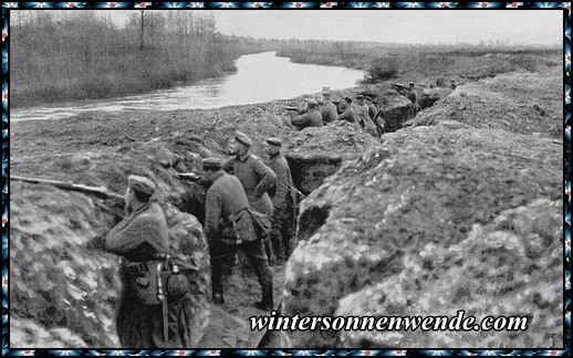 Vorgeschobene deutsche Stellung an der Aisne.