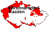 Lage von Brunnersdorf und Kaaden