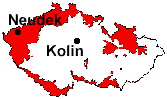 Lage von Kolin und Neudek